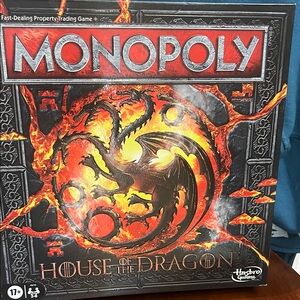 Hasbro Monopoly House of the Dragon - Fiery Red and Black